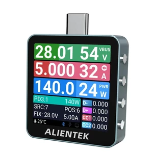 USB Tester C2 Lite Digital Voltmeter Charging Power Detector PD3.2 Battery Tester Fast Charge Detection TriggerC2 Lite USB Tester C2 Lite Digital Voltmeter Charging Power Detector PD3.2 Battery Tester Fast Charge Detection TriggerC2 Lite
