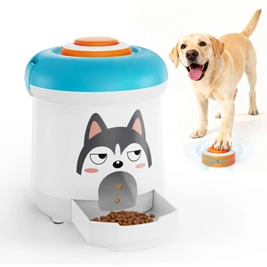 Interactive Dog Treat Dispenser Toy with Remote Button, Dog Puzzle Feeder & Slow Feeder for Bored Dogs, Mental Stimulation Reward Training Toy with 8 DIY Stickers Interactive Dog Treat Dispenser Toy with Remote Button, Dog Puzzle Feeder & Slow Feeder for Bored Dogs, Mental Stimulation Reward Training Toy with 8 DIY Stickers