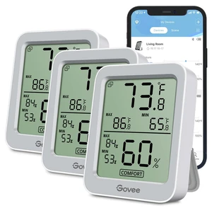 Indoor Hygrometer Thermometer 3Pack H5075 with Bluetooth App Control | Room Temperature Humidity Meter, 164ft Remote Monitor, Smart Alerts, 2 Years Data Storage Export, for Bedroom Wine Cellar Indoor Hygrometer Thermometer 3Pack H5075 with Bluetooth App Control | Room Temperature Humidity Meter, 164ft Remote Monitor, Smart Alerts, 2 Years Data Storage Export, for Bedroom Wine Cellar