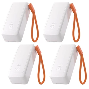 SNZB-02B AirGuard TH Lite Zigbee Temperature Humidity Sensor, Thermometer Hygrometer with App Alert, Remote Monitoring for Greenhouse & Wine Cellar, Works with Alexa & Google Home, 4-Pack SNZB-02B AirGuard TH Lite Zigbee Temperature Humidity Sensor, Thermometer Hygrometer with App Alert, Remote Monitoring for Greenhouse & Wine Cellar, Works with Alexa & Google Home, 4-Pack