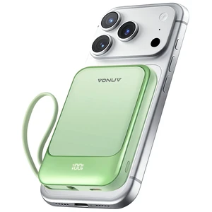 Magnetic Power Bank 10000mAh, Wireless Portable Charger with 15W Max Fast Charging & Built-in USB-C Cable, 22.5W PD LED Display Battery Pack Compatible with iPhone 17/16/15, Samsung Galaxy(green) Magnetic Power Bank 10000mAh, Wireless Portable Charger with 15W Max Fast Charging & Built-in USB-C Cable, 22.5W PD LED Display Battery Pack Compatible with iPhone 17/16/15, Samsung Galaxy(green)