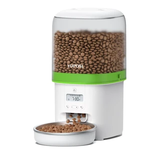 Automatic Cat Feeder - 4L Timed Auto Pet Feeder for Cat and Dog with Dry Food Dispenser, 180-day Battery Life, 1-6 Meals Per Day, 1-16 Portion, Desiccant Bag Keeps Food Fresh Automatic Cat Feeder - 4L Timed Auto Pet Feeder for Cat and Dog with Dry Food Dispenser, 180-day Battery Life, 1-6 Meals Per Day, 1-16 Portion, Desiccant Bag Keeps Food Fresh