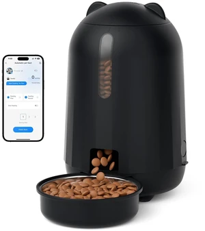 Automatic Cat Feeder with App, WiFi Auto Cat Feeder, 3L Slow-Feed Cat Food Dispenser for Dry Food, Dual Power Supply Timed Pet Feeder for Small Dog, 10 Meals/Day, 6 Portions/Meal Automatic Cat Feeder with App, WiFi Auto Cat Feeder, 3L Slow-Feed Cat Food Dispenser for Dry Food, Dual Power Supply Timed Pet Feeder for Small Dog, 10 Meals/Day, 6 Portions/Meal