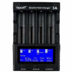 Battery Charger, Universal 4 Bay Charger with LCD Display(Version 3.0) | Intelligent Quick Charger Independent Slot Battery Charger, Universal 4 Bay Charger with LCD Display(Version 3.0) | Intelligent Quick Charger Independent Slot