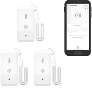 Freezer Temperature Sensor, 3-Pack, YS8017 | Freezer Temperature Alerts, History Export, Up to 5-Year Battery, LoRa YoLink Protocol Up to 2034 Feet, YoLink Hub Required Freezer Temperature Sensor, 3-Pack, YS8017 | Freezer Temperature Alerts, History Export, Up to 5-Year Battery, LoRa YoLink Protocol Up to 2034 Feet, YoLink Hub Required