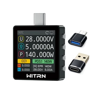 K2 USB Voltage & Current Meter Type-C 24P Through-Mode, PD3.1/EPR 28 V Protocol Detection, Color IPS Screen, 3.3-48V/0-6A (10A Peak) Measurement, USB-C Charger & Cable Tester (K2B) K2 USB Voltage & Current Meter Type-C 24P Through-Mode, PD3.1/EPR 28 V Protocol Detection, Color IPS Screen, 3.3-48V/0-6A (10A Peak) Measurement, USB-C Charger & Cable Tester (K2B)