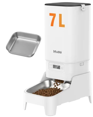 Automatic Dog Feeder with Elevated Stand - 7L Cat Food Dispenser with Large Food Tray, Timed Auto Cat Feeder for Dry Food, 6 Meals Per Day, No-Jam, Freshness Design, Detachable for Easy Clean Automatic Dog Feeder with Elevated Stand - 7L Cat Food Dispenser with Large Food Tray, Timed Auto Cat Feeder for Dry Food, 6 Meals Per Day, No-Jam, Freshness Design, Detachable for Easy Clean