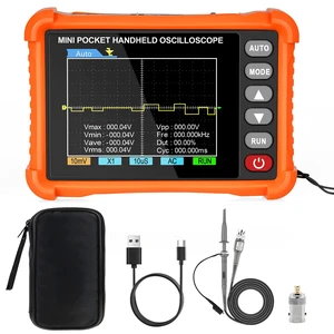Digital Oscilloscope 500 kHz, Compact Handheld Design, 2.8" LCD Display, AUTO/Normal/Single Trigger Modes, ±400V Input (X10), for Circuit Debugging & DIY Electronics Digital Oscilloscope 500 kHz, Compact Handheld Design, 2.8" LCD Display, AUTO/Normal/Single Trigger Modes, ±400V Input (X10), for Circuit Debugging & DIY Electronics