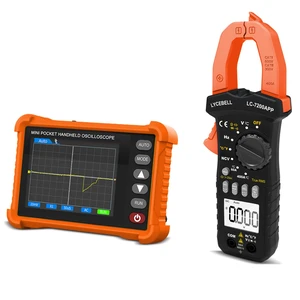 Handheld Oscilloscope & Clamp Meter, 500kHz Bandwidth Digital Oscilloscopes | Lab Automotive Oscilloscope with Multimeter Kit, Clamp Meter with Bluetooth APP, for Volt Current Resistance Capacitance Handheld Oscilloscope & Clamp Meter, 500kHz Bandwidth Digital Oscilloscopes | Lab Automotive Oscilloscope with Multimeter Kit, Clamp Meter with Bluetooth APP, for Volt Current Resistance Capacitance