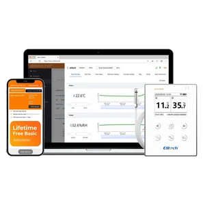 WiFi Digital Temperature Humidity Data Logger, 2.4GHz/5GHz WiFi Remote Real-Time Monitor with External Probes, Cloud Storage, App and Email Alerts, 16.4ft, RCW-800W-THE, -40°F to 176°F WiFi Digital Temperature Humidity Data Logger, 2.4GHz/5GHz WiFi Remote Real-Time Monitor with External Probes, Cloud Storage, App and Email Alerts, 16.4ft, RCW-800W-THE, -40°F to 176°F