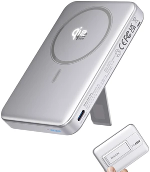 Qi2.2 25W Wireless Power Bank 10,000mAh, Magnetic Charger for MagSafe | 45W USB-C Fast Charging, Foldable Stand, 0.58" Slim Alloy, Portable Battery Pack for iPhone Duo/18 Pro Max/17/16/15/14/13/12 Qi2.2 25W Wireless Power Bank 10,000mAh, Magnetic Charger for MagSafe | 45W USB-C Fast Charging, Foldable Stand, 0.58" Slim Alloy, Portable Battery Pack for iPhone Duo/18 Pro Max/17/16/15/14/13/12