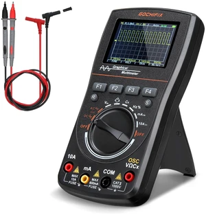 2-in-1 Handheld Oscilloscope Multimeter, 10MHz 50MSa/s Scope | 6000 Counts High Precision Tester, Portable Design for Quick Electrical Repairs and DIY Electronic Component Diagnostics 2-in-1 Handheld Oscilloscope Multimeter, 10MHz 50MSa/s Scope | 6000 Counts High Precision Tester, Portable Design for Quick Electrical Repairs and DIY Electronic Component Diagnostics