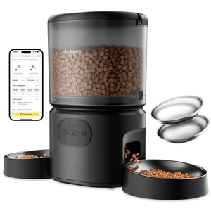 Automatic Cat Feeder for 2 Cats, Dual Cat Feeder with 5G WiFi APP | Cat Food Dispenser App Control, Timed Precise Feeding, Portion Control, 5L Auto Pet Feeder, Double Stainless, Voice Recorder Automatic Cat Feeder for 2 Cats, Dual Cat Feeder with 5G WiFi APP | Cat Food Dispenser App Control, Timed Precise Feeding, Portion Control, 5L Auto Pet Feeder, Double Stainless, Voice Recorder