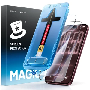 for iPhone 18 Pro Max Screen Protector Easy Installation | 2 Pack, 6.9 inch, HD Clear, 9H Tempered Glass, Bubble Free, Auto Dust-Elimination for iPhone 18 Pro Max Screen Protector Easy Installation | 2 Pack, 6.9 inch, HD Clear, 9H Tempered Glass, Bubble Free, Auto Dust-Elimination