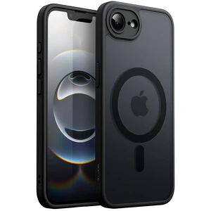 Magnetic Matte Case for iPhone 17e/16e, Black | Compatible with MagSafe, Translucent Matte Back, Slim Shockproof Protection Magnetic Matte Case for iPhone 17e/16e, Black | Compatible with MagSafe, Translucent Matte Back, Slim Shockproof Protection