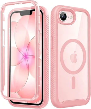 for iPhone 16e & 17e Case with Built-in Sensitive Screen Protector, Full-Body Dual Front & Back Protective Phone Case, Pink for iPhone 16e & 17e Case with Built-in Sensitive Screen Protector, Full-Body Dual Front & Back Protective Phone Case, Pink