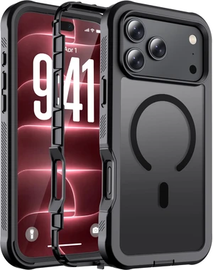 Magnetic for iPhone 18 Pro Max Case/iPhone 17 Pro Max Case Black | Compatible with MagSafe,Military Grade Drop Protection,Heavy Duty Protection,Non-Slip,Shockproof 2-Layer Durable Bumper Case Magnetic for iPhone 18 Pro Max Case/iPhone 17 Pro Max Case Black | Compatible with MagSafe,Military Grade Drop Protection,Heavy Duty Protection,Non-Slip,Shockproof 2-Layer Durable Bumper Case