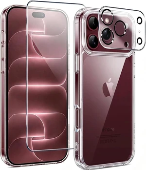 for iPhone 18 Pro Max Case Crystal Clear, Not Yellowing, Slim Fit | with Screen Protector & Camera Lens Protector, Military-Grade Drop Protection, Women Men Funda para for iPhone 18 ProMax for iPhone 18 Pro Max Case Crystal Clear, Not Yellowing, Slim Fit | with Screen Protector & Camera Lens Protector, Military-Grade Drop Protection, Women Men Funda para for iPhone 18 ProMax