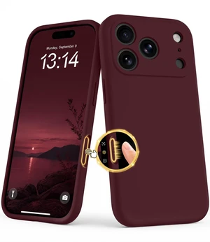 for iPhone 18 Pro Max Case / 17 Pro Max Case, Dark Cherry | Compatible with MagSafe, Integrated Silicone Camera Control Button, Camera Protection, Anti-Scratch Soft Microfiber Lining for iPhone 18 Pro Max Case / 17 Pro Max Case, Dark Cherry | Compatible with MagSafe, Integrated Silicone Camera Control Button, Camera Protection, Anti-Scratch Soft Microfiber Lining