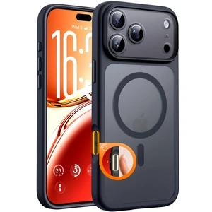 for iPhone 18 Pro Max Case, Compatible with MagSafe, Black | Built-in Magnets, Camera Control Cover, Full Camera & Military-Grade Protection Anti-Slip Slim Translucent Matte Phone Case for iPhone 18 Pro Max Case, Compatible with MagSafe, Black | Built-in Magnets, Camera Control Cover, Full Camera & Military-Grade Protection Anti-Slip Slim Translucent Matte Phone Case
