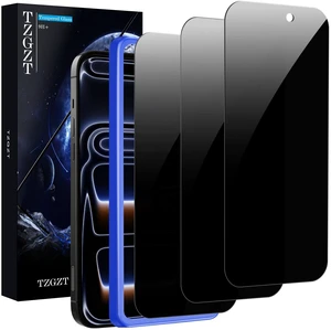 Privacy Screen Protectors for iPhone 17 Pro Max, Tempered Glass, HD | 3 Pack, 9H+ Military Grade Shatterproof, Easy Installation, Bubble Free, Case Friendly, Dynamic Island Compatible Privacy Screen Protectors for iPhone 17 Pro Max, Tempered Glass, HD | 3 Pack, 9H+ Military Grade Shatterproof, Easy Installation, Bubble Free, Case Friendly, Dynamic Island Compatible