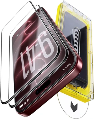 Carbon-Fiber Reinforced for iPhone 18 Pro Max Screen Protector 6.9 Inch, 13FT Drop-Tested 9H+ Tempered Glass with Integrated Shock-Absorbing Edge, Auto-Alignment Tray, HD Clear, Bubble-Free, 2 Pack Carbon-Fiber Reinforced for iPhone 18 Pro Max Screen Protector 6.9 Inch, 13FT Drop-Tested 9H+ Tempered Glass with Integrated Shock-Absorbing Edge, Auto-Alignment Tray, HD Clear, Bubble-Free, 2 Pack