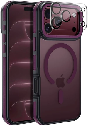 for iPhone 18 Pro Max Case, Magnetic & Shockproof, Cherry Red | 1 X Lens Protector, Compatible with MagSafe, Military-Grade Protection, Shockproof Case for iPhone 18 Pro Max 6.9 inch for iPhone 18 Pro Max Case, Magnetic & Shockproof, Cherry Red | 1 X Lens Protector, Compatible with MagSafe, Military-Grade Protection, Shockproof Case for iPhone 18 Pro Max 6.9 inch