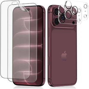 2+2 Pack for iPhone 18 Pro Max Matte Screen Protector | Anti Glare Anti Fingerprint Sensitive Touch Self Healing Bubble Free Flexible Film with Camera Lens Protector 2+2 Pack for iPhone 18 Pro Max Matte Screen Protector | Anti Glare Anti Fingerprint Sensitive Touch Self Healing Bubble Free Flexible Film with Camera Lens Protector