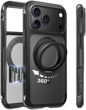 Magnetic for iPhone 18 Pro Max Case with Stand, Fit for MagSafe | 360° Rotatable Stand, Mil-Grade Drop Proof, 18N Magnetic, Airbag Shockproof, Heavy Duty, Rugged, Camera Control, Black Magnetic for iPhone 18 Pro Max Case with Stand, Fit for MagSafe | 360° Rotatable Stand, Mil-Grade Drop Proof, 18N Magnetic, Airbag Shockproof, Heavy Duty, Rugged, Camera Control, Black