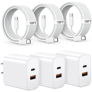 iPhone 18 17 16 15 Charger Fast Charging Type C Charger USB C Chargers | Extra Long 10FT Cable with 20W A+C Dual Block for iPhone 18 Pro/18 Pro Max, iPhone DUO for iPhone 17 16 15, iPad, Android iPhone 18 17 16 15 Charger Fast Charging Type C Charger USB C Chargers | Extra Long 10FT Cable with 20W A+C Dual Block for iPhone 18 Pro/18 Pro Max, iPhone DUO for iPhone 17 16 15, iPad, Android