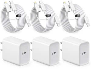 iPhone 18 17 16 15 Charger 3 Pack 20W iPhone Charger Fast Charging | USB C Charger Block Type C Charger 10FT Cord for iPhone Duo/18/18 Pro/18 Pro Max/17/17 Pro/17 Pro Max/16 Pro Max/15 Pro/14Max iPhone 18 17 16 15 Charger 3 Pack 20W iPhone Charger Fast Charging | USB C Charger Block Type C Charger 10FT Cord for iPhone Duo/18/18 Pro/18 Pro Max/17/17 Pro/17 Pro Max/16 Pro Max/15 Pro/14Max