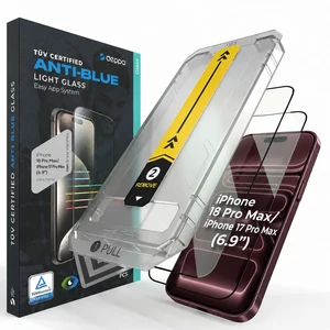 |2 Pack| Anti-Blue Light Glass for iPhone 18 Pro Max/17 Pro Max | Eye Safeguard | Scratch Resistant | 3D Edge to Edge Coverage | Easy Installation Kit | TÜV Certified |2 Pack| Anti-Blue Light Glass for iPhone 18 Pro Max/17 Pro Max | Eye Safeguard | Scratch Resistant | 3D Edge to Edge Coverage | Easy Installation Kit | TÜV Certified
