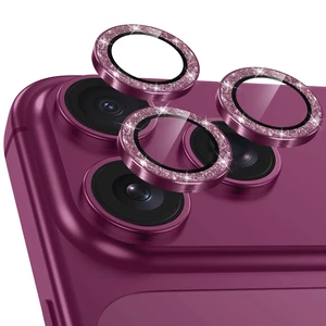 for iPhone 18 Pro Max Camera Lens Protector,Scratch Proof,Strong Adsorption,9H Hardness with Metal Ring Camera Cover,Ultra Thin Case Friendly,Accessories Lens Protector,Glitter Burgundy for iPhone 18 Pro Max Camera Lens Protector,Scratch Proof,Strong Adsorption,9H Hardness with Metal Ring Camera Cover,Ultra Thin Case Friendly,Accessories Lens Protector,Glitter Burgundy