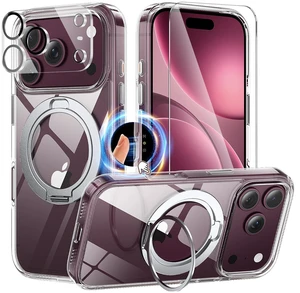 for iPhone 18 Pro Max Case with StandAnti-YellowingClear | With 1X Screen Protector+1X Camera Protector,Fit for MagSafeShockproofDrop proof & Scratch-Resistant Phone Case for 6.9" for iPhone 18 Pro Max Case with StandAnti-YellowingClear | With 1X Screen Protector+1X Camera Protector,Fit for MagSafeShockproofDrop proof & Scratch-Resistant Phone Case for 6.9"