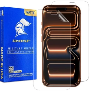 2-Pack Paper-Feel Matte Screen Protector for iPhone 17 Pro Max (6.9-Inch) Case Friendly MilitaryShield Anti-Glare Film, Made in USA 2-Pack Paper-Feel Matte Screen Protector for iPhone 17 Pro Max (6.9-Inch) Case Friendly MilitaryShield Anti-Glare Film, Made in USA