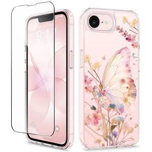 for iPhone 17e Case & iPhone 16e Case with Screen Protector | Non-Yellowing, Military-Grade Protection, Hard PC&TPU Bumper, Floral Protective Clear Phone Case (Magic Butterfly) for iPhone 17e Case & iPhone 16e Case with Screen Protector | Non-Yellowing, Military-Grade Protection, Hard PC&TPU Bumper, Floral Protective Clear Phone Case (Magic Butterfly)