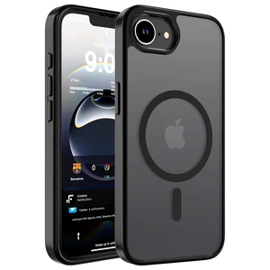 Magnetic Matte Case for iPhone 17e/iPhone 16e 6.1-Inch,Black | Compatible with Magsafe,Military Grade Drop Protection,Slim Translucent Anti-Fingerprints Shockproof Protective Phone Case Magnetic Matte Case for iPhone 17e/iPhone 16e 6.1-Inch,Black | Compatible with Magsafe,Military Grade Drop Protection,Slim Translucent Anti-Fingerprints Shockproof Protective Phone Case