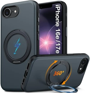 for iPhone 17e/16e Case with 360° Spin Mag-Stand, Color-Blocking | Fit for Magsafe,360°Ring Stand Free Hands | 15FT-Shockproof,Non-Slip| Slim Phone Case for iPhone 16e/17e for Men/Women/Teens for iPhone 17e/16e Case with 360° Spin Mag-Stand, Color-Blocking | Fit for Magsafe,360°Ring Stand Free Hands | 15FT-Shockproof,Non-Slip| Slim Phone Case for iPhone 16e/17e for Men/Women/Teens