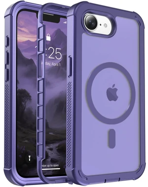 Magnetic for iPhone 17e Case& iPhone 16e Case Dark Purple | Compatible with MagSafe,Military Grade Drop Protection,Translucent Matte,Non-Slip,Shockproof 2-Layer Durable Bumper Case Magnetic for iPhone 17e Case& iPhone 16e Case Dark Purple | Compatible with MagSafe,Military Grade Drop Protection,Translucent Matte,Non-Slip,Shockproof 2-Layer Durable Bumper Case
