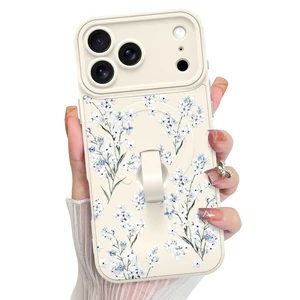 Compatible with iPhone 18 Pro Case Floral Flower -White | 2026 Magnetic Compatible with MagSafe, Cute Pattern Wristband Kickstand Shockproof Protective Case for Girls Women Compatible with iPhone 18 Pro Case Floral Flower -White | 2026 Magnetic Compatible with MagSafe, Cute Pattern Wristband Kickstand Shockproof Protective Case for Girls Women