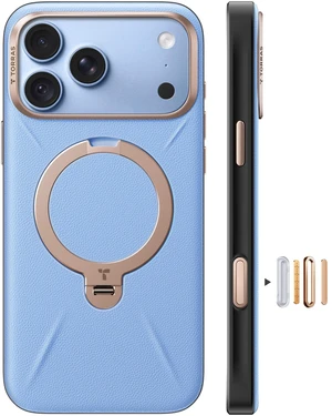 Q3 VegSkin for iPhone 18 Pro Case Leather, 360 Magnetic Stand, Blue | Fit For MagSafe, Soft-Touch Organic Silicone Leather, Durable Easy-Clean Finish, 4X Military-Grade Shockproof, Camera Control Q3 VegSkin for iPhone 18 Pro Case Leather, 360 Magnetic Stand, Blue | Fit For MagSafe, Soft-Touch Organic Silicone Leather, Durable Easy-Clean Finish, 4X Military-Grade Shockproof, Camera Control