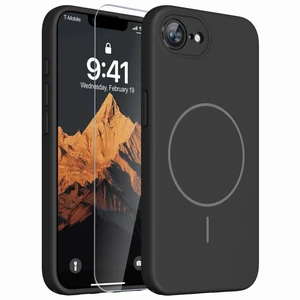 Magnetic for iPhone 17e Case/iPhone 16e Case,Shockproof Matte Case,Black | with Screen Protector,Compatible with MagSafe,Military Grade Drop Protection,Full Camera Protection,Non-Slip Design Cover Magnetic for iPhone 17e Case/iPhone 16e Case,Shockproof Matte Case,Black | with Screen Protector,Compatible with MagSafe,Military Grade Drop Protection,Full Camera Protection,Non-Slip Design Cover