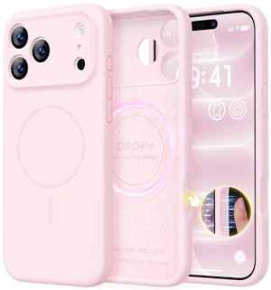 Magnetic for iPhone 18 Pro Case Silicone, Chalk Pink | Compatible with Magsafe, Camera Protection, Soft Microfiber Lining, Slim Shockproof Protective Case for iPhone 18 Pro Magnetic for iPhone 18 Pro Case Silicone, Chalk Pink | Compatible with Magsafe, Camera Protection, Soft Microfiber Lining, Slim Shockproof Protective Case for iPhone 18 Pro