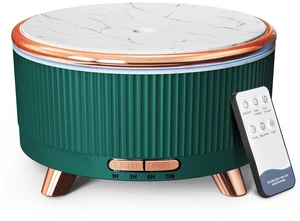 500ml Essential Oil Diffuser, Ultrasonic Aromatherapy Humidifier | with Remote Control, 7-Color LED Light, Timer & Auto Shut-Off, Cool Mist Diffuser for Home, Bedroom, Office (Blue Green) 500ml Essential Oil Diffuser, Ultrasonic Aromatherapy Humidifier | with Remote Control, 7-Color LED Light, Timer & Auto Shut-Off, Cool Mist Diffuser for Home, Bedroom, Office (Blue Green)