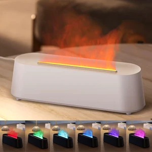 Essential Oil Diffuser, Fireplace Flame Fire Oil Diffuser, 250ml Cool Mist Aromatherapy Humidifier, Scent Diffuser with 7 Colors Light, Remote Control, Timer & Auto-Off for Home, Room (White) Essential Oil Diffuser, Fireplace Flame Fire Oil Diffuser, 250ml Cool Mist Aromatherapy Humidifier, Scent Diffuser with 7 Colors Light, Remote Control, Timer & Auto-Off for Home, Room (White)
