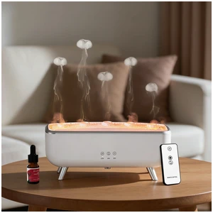 Jellyfish Diffuser Humidifier, Essential Aromatherapy 300ML Ultrasonic Diffuser with Essential Oils. 7 Colors Light Waterless Auto Off with Remote Control for Large Room Office Bedroom Jellyfish Diffuser Humidifier, Essential Aromatherapy 300ML Ultrasonic Diffuser with Essential Oils. 7 Colors Light Waterless Auto Off with Remote Control for Large Room Office Bedroom