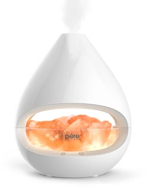 PureGlow Crystal - 2-in-1 Himalayan Salt Lamp & Ultrasonic Essential Oil Diffuser, Original Salt Therapy Lamp, 100% Pure Himalayan Salt, Ambient Glow, 160 mL 16-Hour Tank (White) PureGlow Crystal - 2-in-1 Himalayan Salt Lamp & Ultrasonic Essential Oil Diffuser, Original Salt Therapy Lamp, 100% Pure Himalayan Salt, Ambient Glow, 160 mL 16-Hour Tank (White)