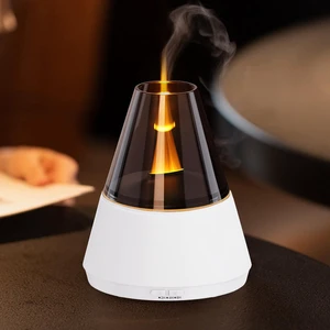 Flame Essential Oil Diffuser, Upgrade 7 Colour Lights Aromatherapy Diffuser, Oil Diffuser, Air Humidifier, Aroma Diffusers for Home, Bedroom, Office, Yoga, Timer & Waterless Auto Off (White) Flame Essential Oil Diffuser, Upgrade 7 Colour Lights Aromatherapy Diffuser, Oil Diffuser, Air Humidifier, Aroma Diffusers for Home, Bedroom, Office, Yoga, Timer & Waterless Auto Off (White)