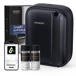Waterless Essential Oil Diffuser,(2 * 50ml Fragrances Included) 3000 Sq.Ft Coverage 400ml Capacity Hotel Scent Diffuser,Cold Air Tech, App & Button Control,Scent Diffusers for Home Large Room (Black) Waterless Essential Oil Diffuser,(2 * 50ml Fragrances Included) 3000 Sq.Ft Coverage 400ml Capacity Hotel Scent Diffuser,Cold Air Tech, App & Button Control,Scent Diffusers for Home Large Room (Black)