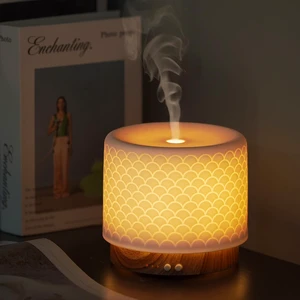 Essential Oil Diffuser - 280ml Ceramic Diffuser for Large Room & Commercial Use, 2.4MHz Aromatherapy Diffuser with Cool Mist Humidifier & Night Light, Ideal for Bedroom, Office, Yoga, Spa, Gifts Essential Oil Diffuser - 280ml Ceramic Diffuser for Large Room & Commercial Use, 2.4MHz Aromatherapy Diffuser with Cool Mist Humidifier & Night Light, Ideal for Bedroom, Office, Yoga, Spa, Gifts
